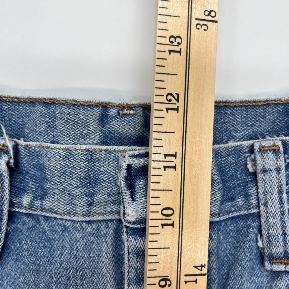 Wrangler 936DEN Cowboy Cut Slim Jeans Mens 32x32 Light Wash Distressed Vintage - Picture 7 of 8